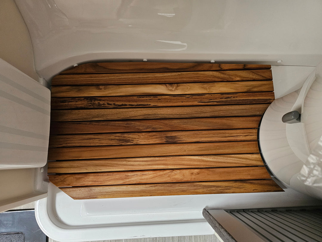 Barefoot Teak Wet-Bath Floor Insert