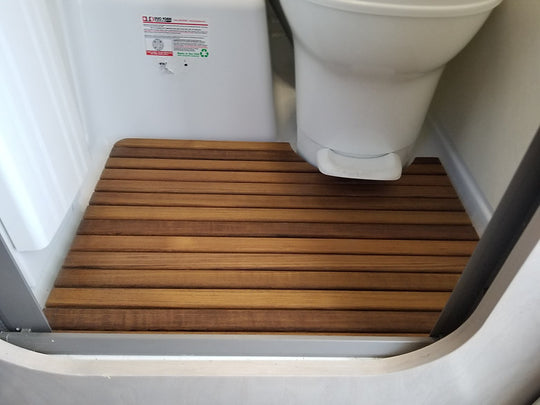 Teak Wet-Bath Floor Insert for CIRRUS 820 Camper