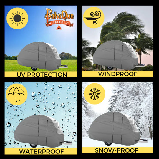 NuCamp TAB 320 Outback/Boondock Trailer Cover by PahaQue