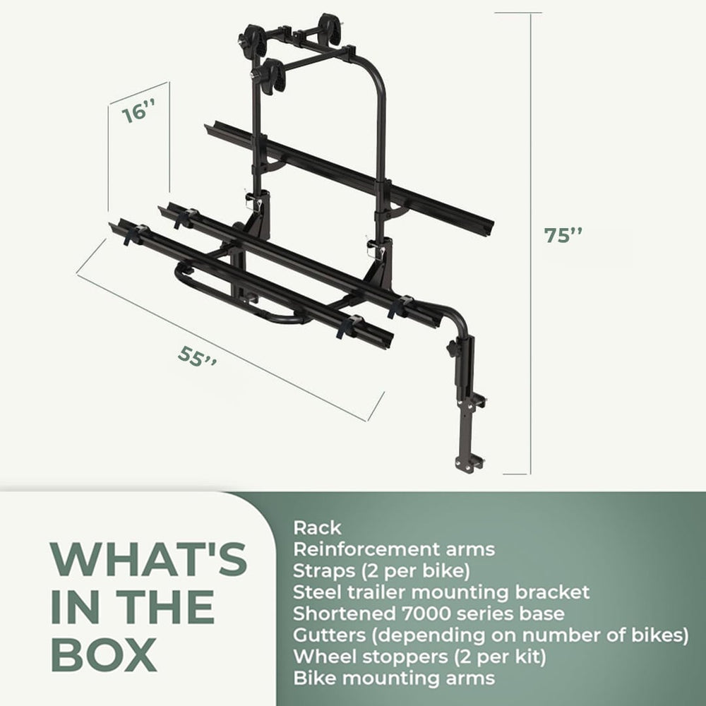 Arvika Short Boondock Bike Rack Kit